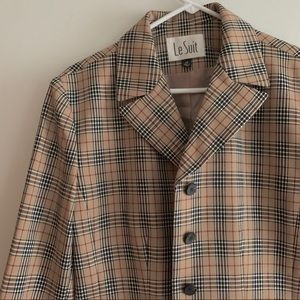 plaid blazer / coat